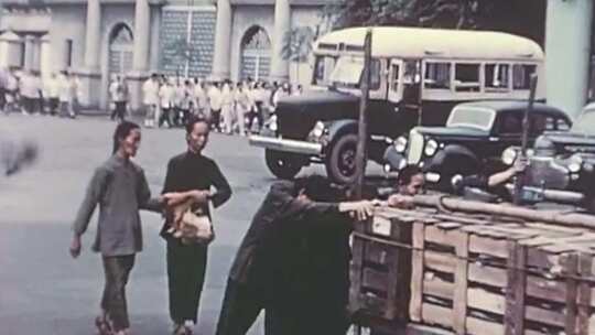 1958年广州街头历史影像