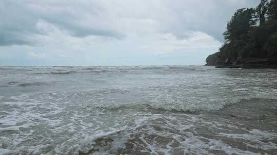 大海海浪海洋浪花波浪海面海水海岸线