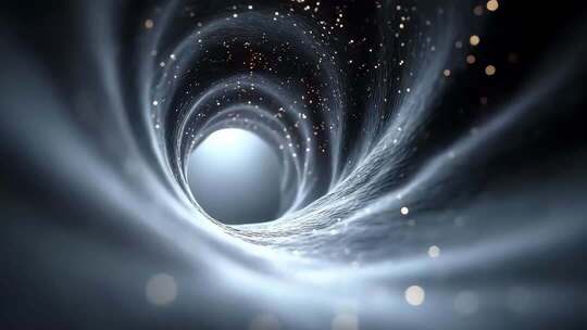 光影交错隧道空间无限延伸