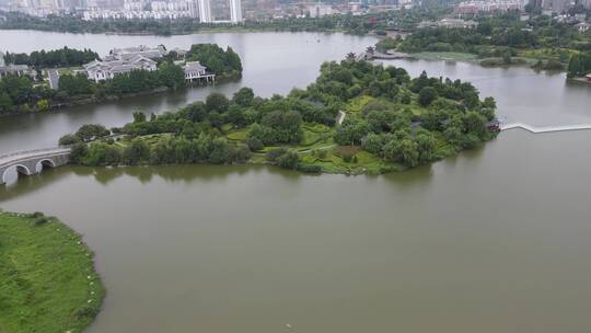 航拍江西庐林文化生态园4A景区