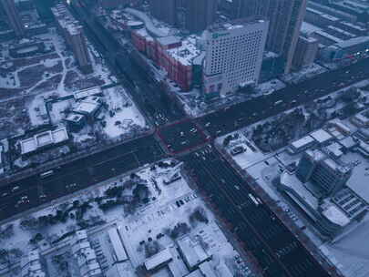 盘锦城市夜景航拍延时