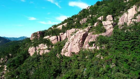 航拍青岛崂山自然风景区