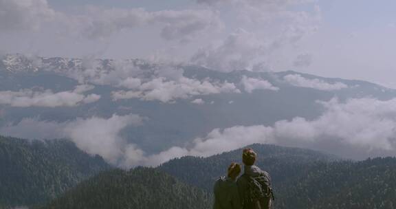 欣赏山的风景