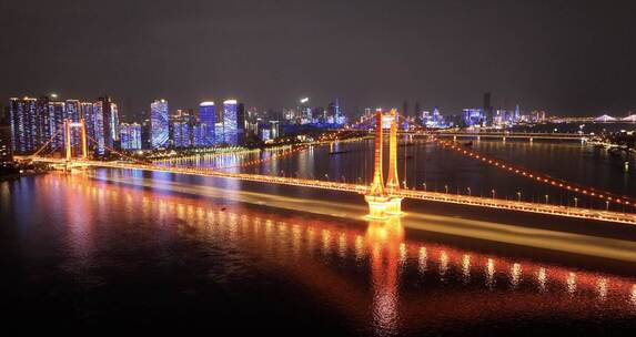 武汉城市震撼夜景灯光秀延时宣传片