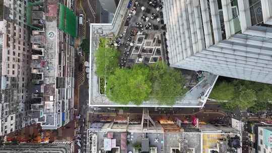 香港铜锣湾希慎广场航拍