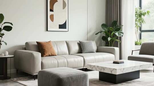 现代简约风格客厅家居布置