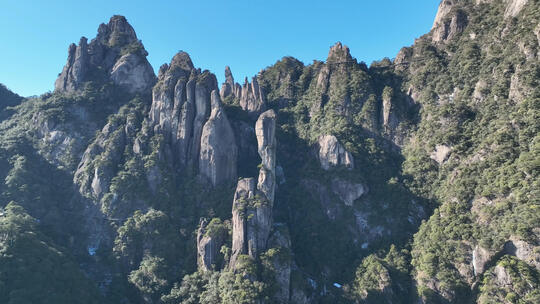 航拍江西旅游5A级景区三清山自然风光