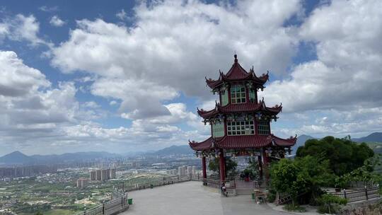 囊山寺风景4K实拍视频