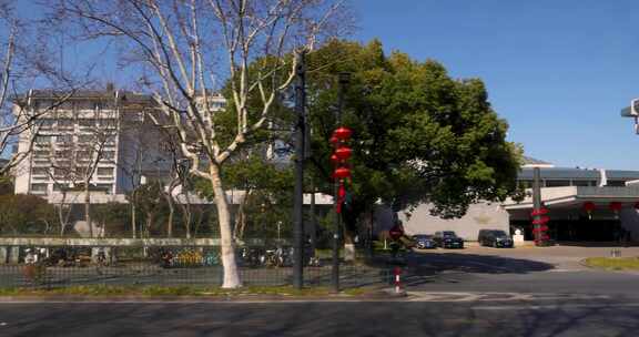 杭州体育场路街景街景交通车流合集