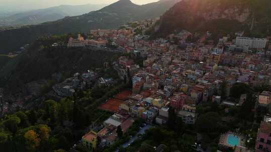 Taormina，西西里岛，意大利，城镇