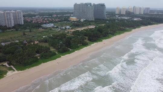 航拍海南沙滩美景