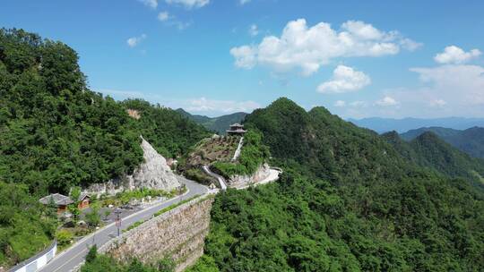 航拍湖北襄阳尧治河4A景区