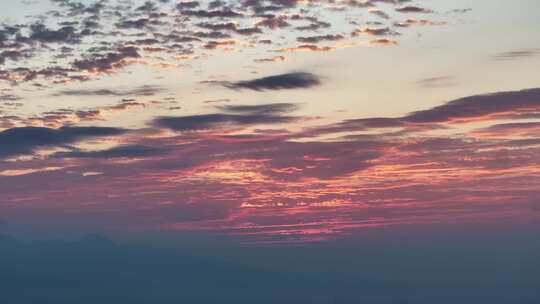 黄昏晚霞火烧云日落夕阳傍晚天空云风景