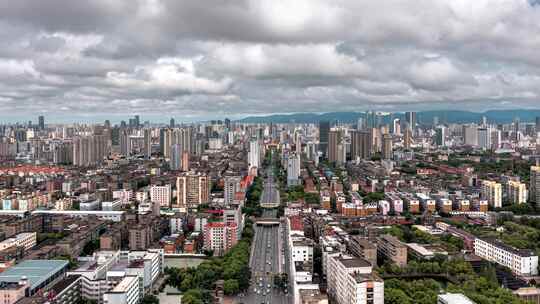 大气南昌航拍延时