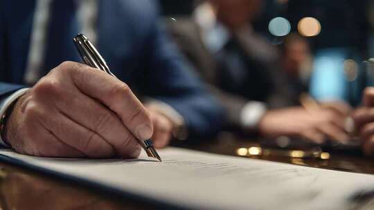 商务合作商务人士商务签约商务握手商务办公