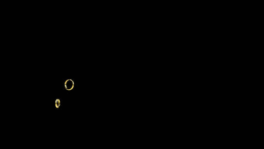 两个结婚戒指在不断移动视频素材模板下载