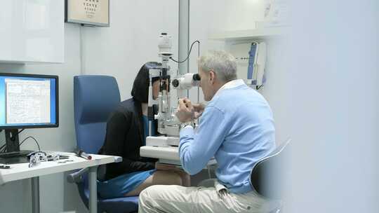 眼科测试，诊所，测试，客户