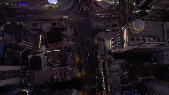 （HDR高清）福州东街口夜晚航拍