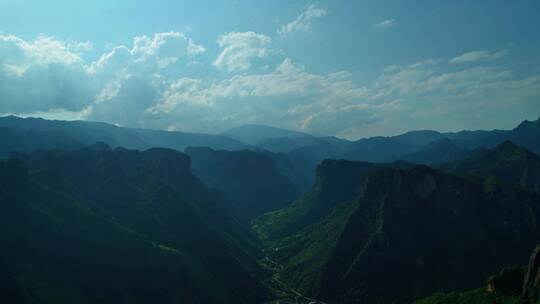 云南丽江航拍山川景色