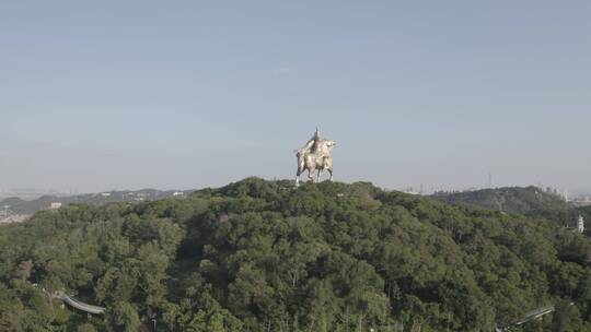 闽南 福建 泉州 郑成功雕像 大坪山公园