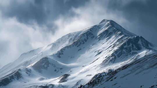 雪山自然风光全景