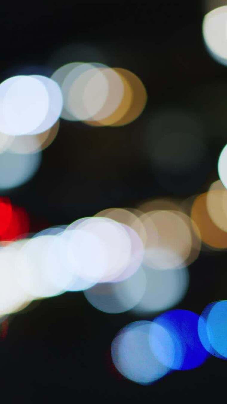 夜景光斑模糊光影素材