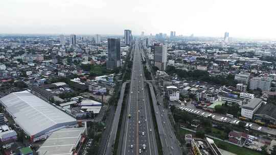 飞越曼谷的交通高速公路