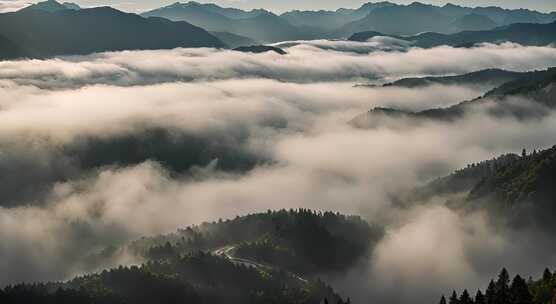 唯美风光日出日落云海风景唯美开场航拍中国