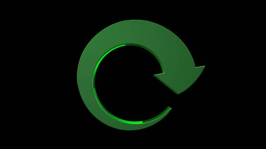 3D绿色环保环境回收节约生态系统图标动画视频素材模板下载