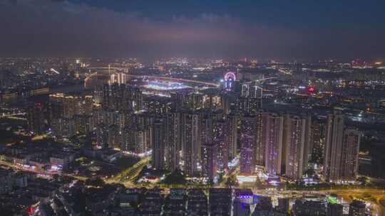 广州荔湾鹤洞广钢新城夜景延时