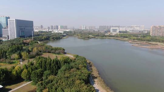 河南郑州城市风光航拍