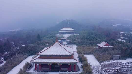 楼观台 雪景