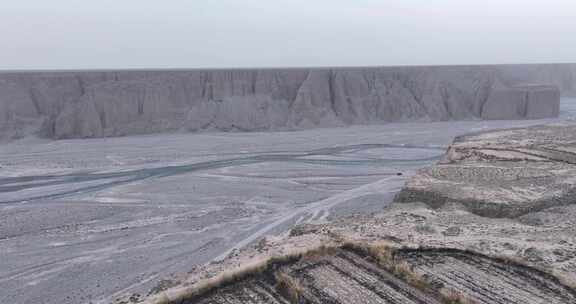 甘肃洪水河峡谷航拍