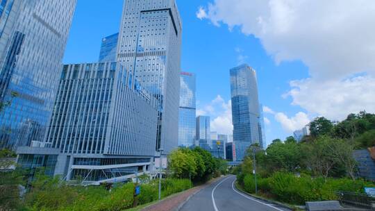 现代化园林城市高楼大厦高端写字楼商业中心