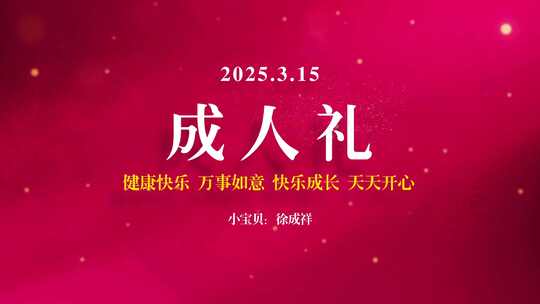 大气周岁礼百岁宴满月宴片头