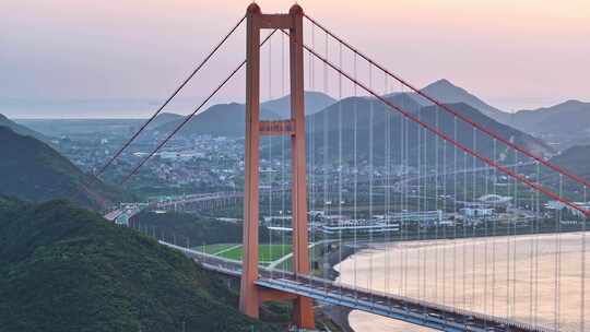 西堠门大桥 夜景 舟山跨海大桥 桥梁