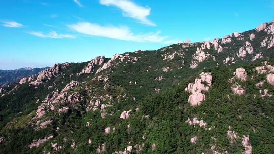 航拍青岛崂山自然风景区