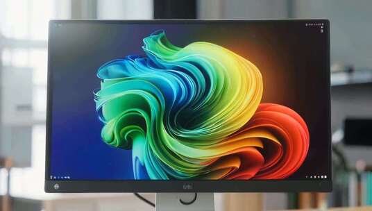 室内显示器展示多彩画面