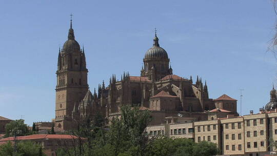 萨拉曼卡西班牙大教堂天际线景观