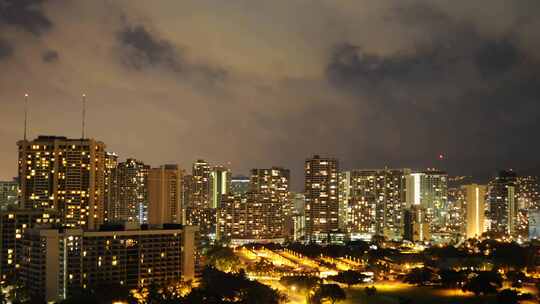 檀香山，夏威夷，城市，建筑物