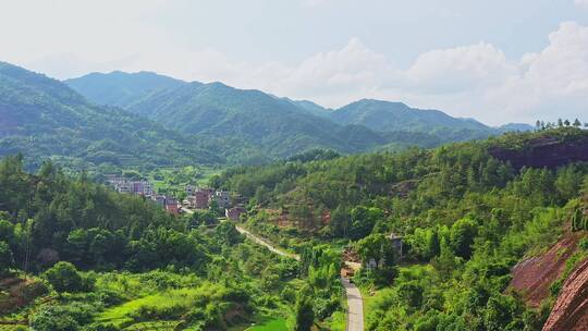 航拍宁都山区