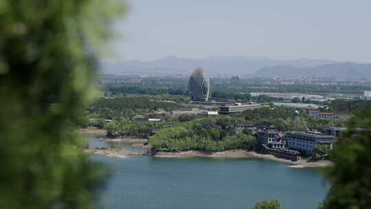 北京雁栖湖日出东方凯宾斯基酒店慢动作空镜