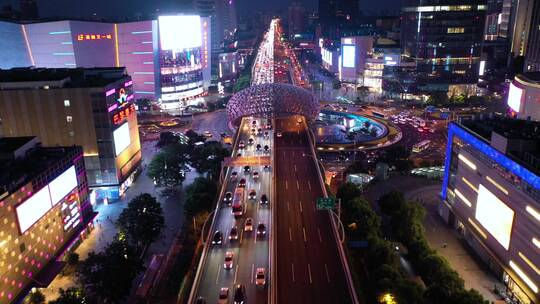 4k城市航拍夜景风光高清