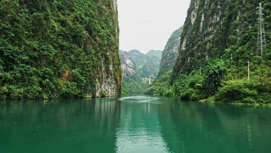 绿水青山江河峡谷自然风光