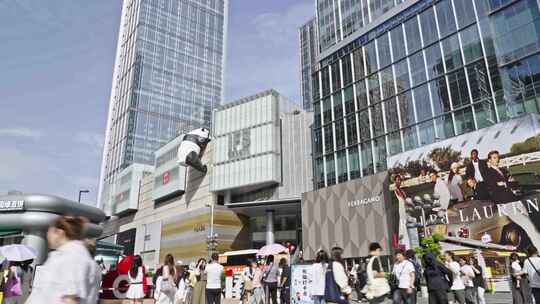 成都春熙路延时-可提供slog3灰片素材