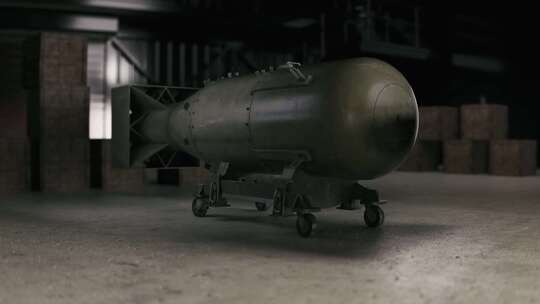 原子弹爆炸B29轰炸机投放原子弹轰炸广岛