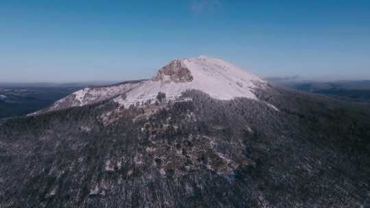 白狼峰冬季雪山航拍