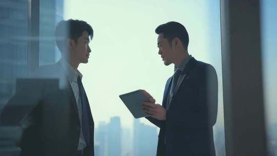 商务精英团队合作