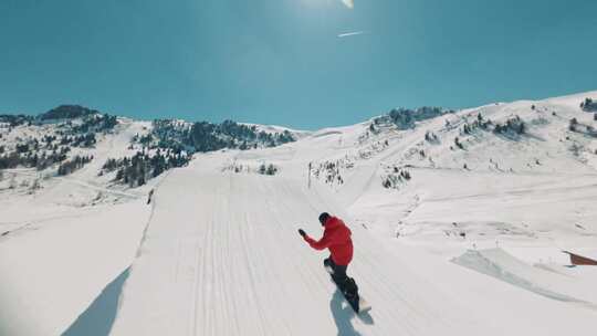 FPV航拍自由式滑雪