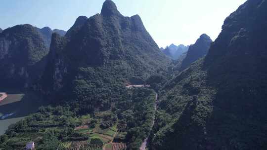 桂林杨堤风景区航拍